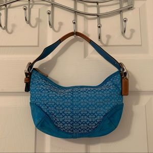 Coach | blue shoulder bag